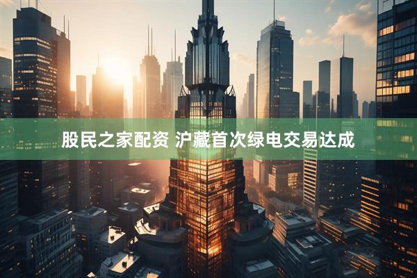 股民之家配资 沪藏首次绿电交易达成